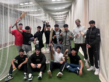 The Blue Tigers at a nets session